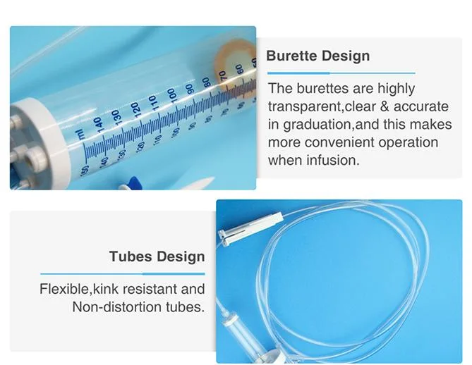 product-669px-1 100ml 150ml Children Medical Disposable Pediatric IV Infusion Set with Burette